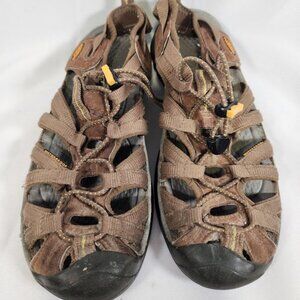 Keen Whisper H2 Coffee Liqueur/Yellow Hiking Sandals Women's Size 7